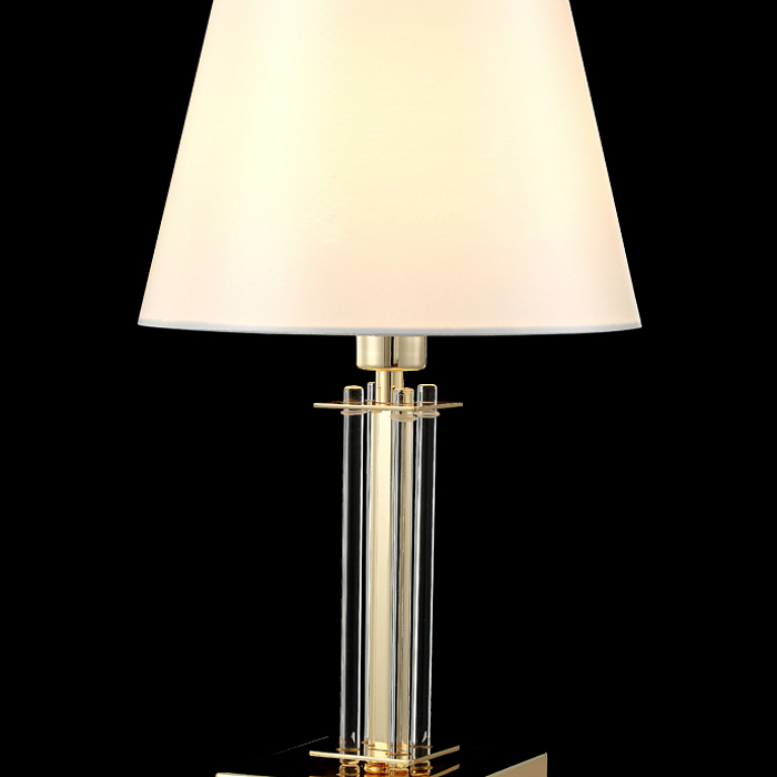 Настольная лампа Crystal Lux NICOLAS LG1 GOLD/WHITE